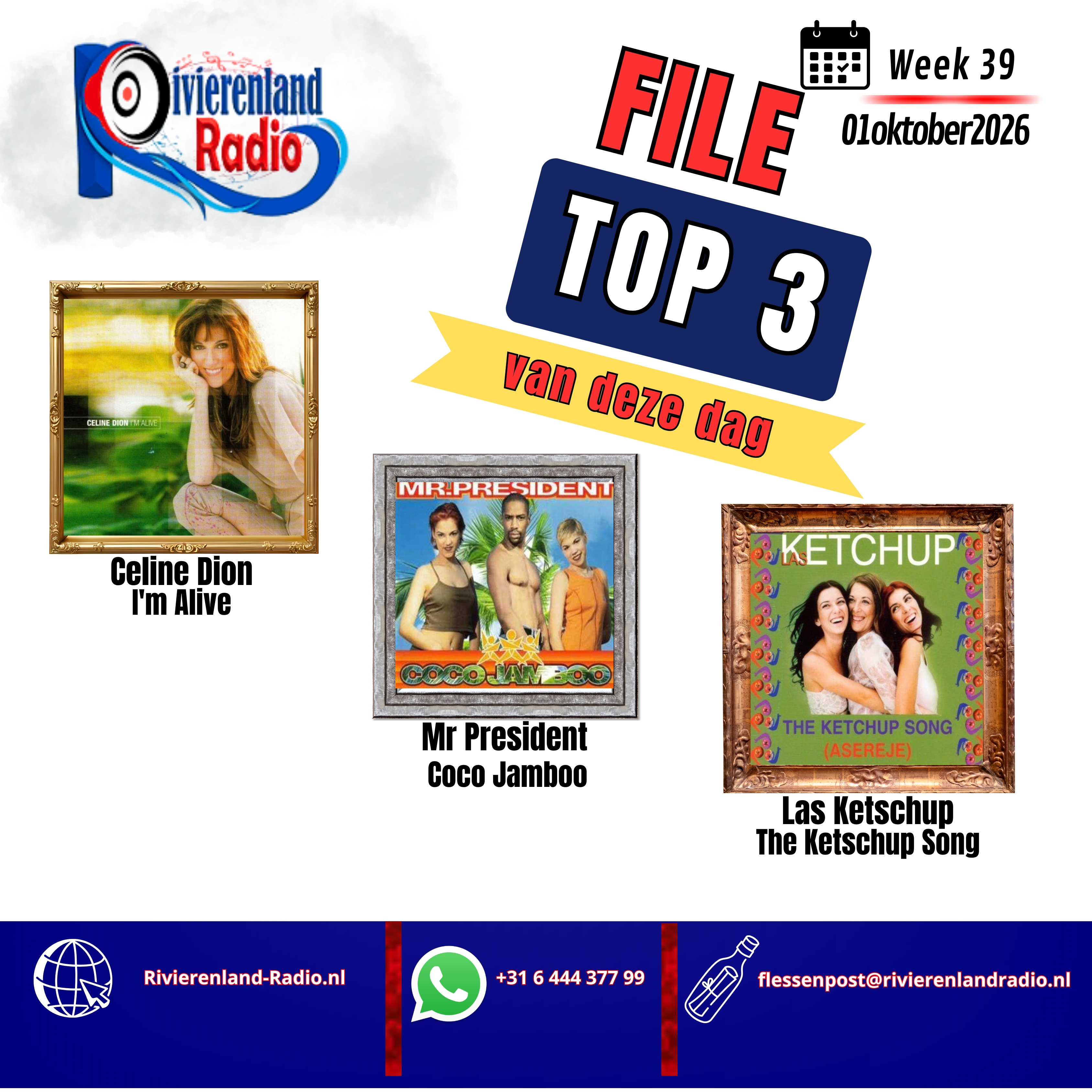 Drie heerlijke hits in de File Top 3